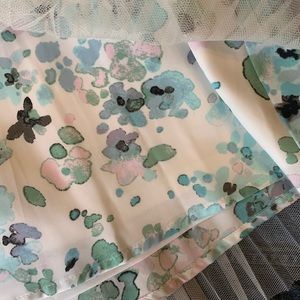 Pretty Tool and satin skirt